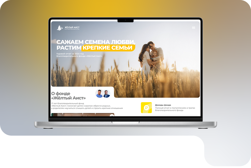 Годовой отчёт благотворительного фонда "Жёлтый аист"